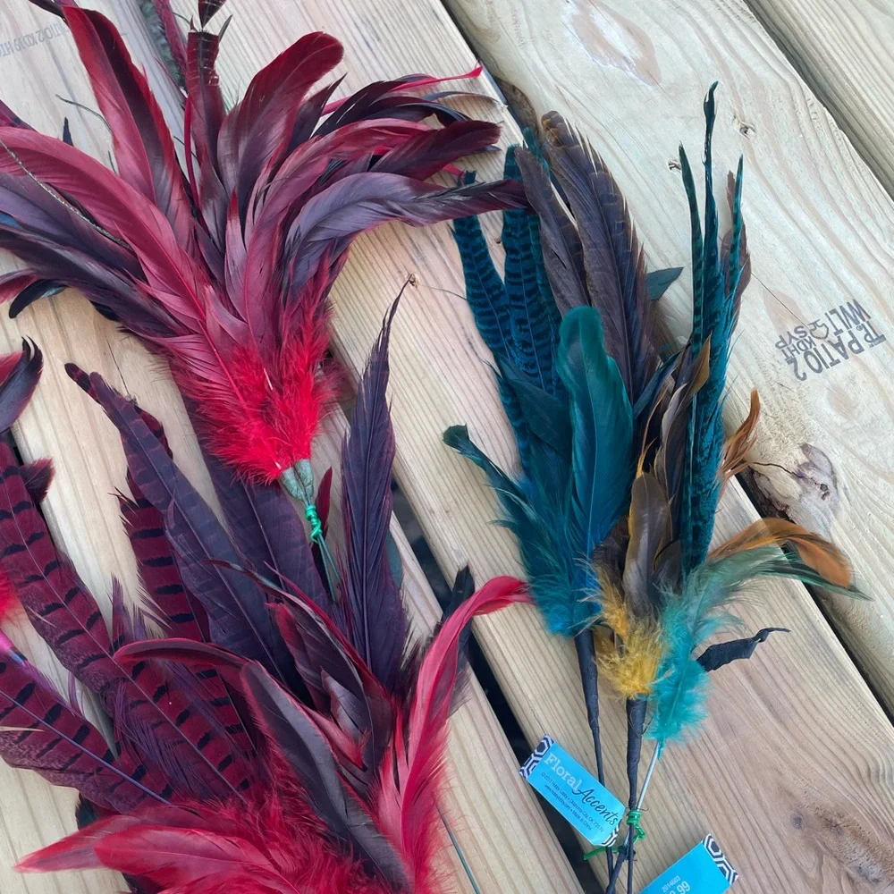 Vibrant Feather Bundle and Floral Bundle